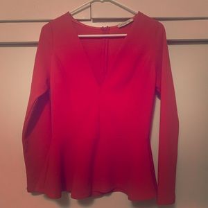 Red pelpum Long sleeve Arden B shirt